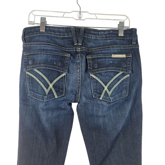 William Rast Belle Flare Whiskering Factory Distressing Women's Jeans 29 - Picture 4 of 7